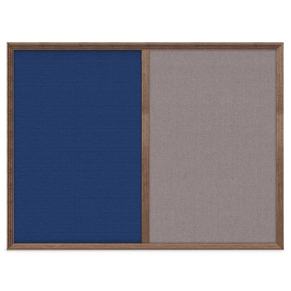 Enclosed Corkboard, 1 Door, 72"x36", 4" Fra